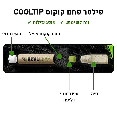 פילטר פחם COOLTIP ריליף 50 יח'