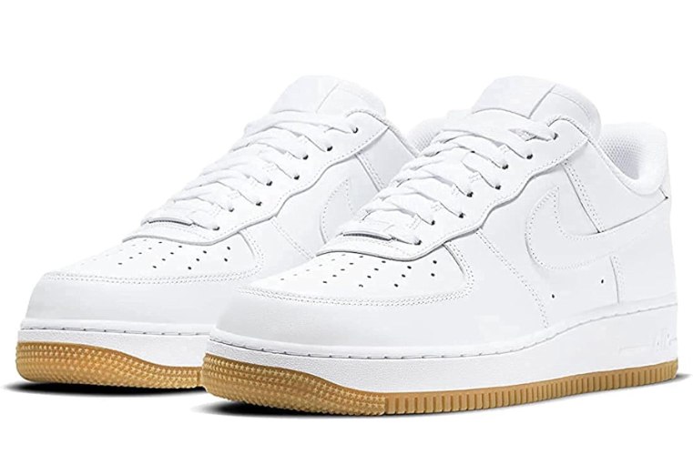 נעלי נייק Nike Air Force לבן חום
