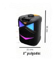 רמקול Bluetooth MS-2064BT – בידורית קריוקי עם תאורת RGB
