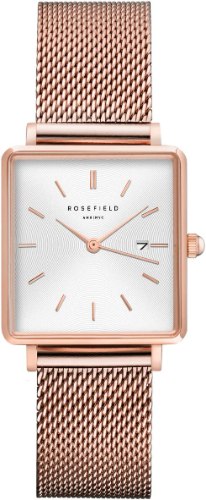 Rosefield Women's Watch The Boxy, Rosegold, צמיד