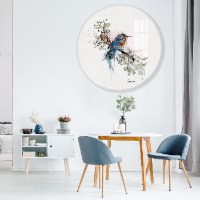 תמונה של ציפור כחולה לסלון