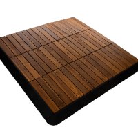 מארז 9 יח' אריחי דק 30*30 ס"מ 6 ישרים עץ Acacia חום בהיר