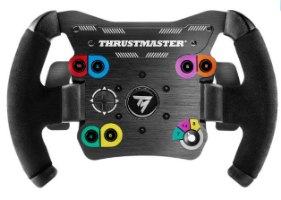 הגה מרוצים Thrustmaster TM Open Wheel Add-On Xbox/PS/PC – הגה שחור עם מרקם מוברש וכפתורים צבעוניים מרובים מוארך
