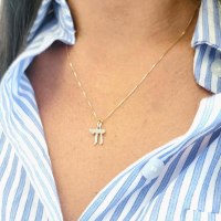 שרשרת זהב 14K עם תליון חי קלאסי ומבריק - כמי תכשיטי מעצבים www.cami.co.il