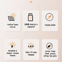 סוללת גיבוי סולארית עוצמתית SolarCharge Pro
