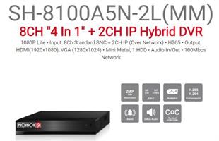 מכשיר הקלטה משולב PROVISION SH-8100A5N-2L MM 4TB 8 AHD 2IP