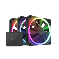 NZXT F120RGB 120MM RGB BLACK TRIPLE PACK FANS