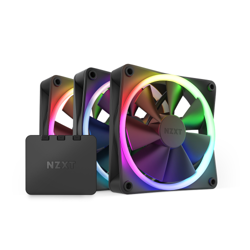 NZXT F120RGB 120MM RGB BLACK TRIPLE PACK FANS