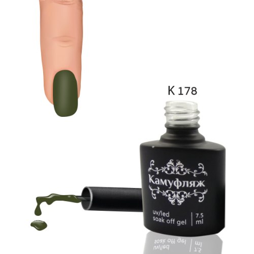 לק ג'ל Камуфляж מספר K178