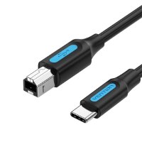 כבל מתאם למדפסת באורך VENTION Printer Cable USB C to USB Type B 1.5M