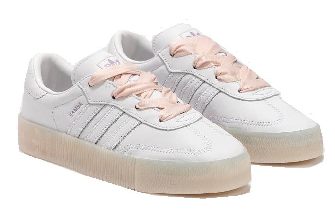 סניקרס אדידס Adidas Sambarose לבן ורוד