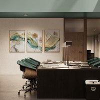 תמונה מודרנית לסלון או למשרד, תמונת קנבס מעוצבת מחולקת לשלוש במגוון גדלים ומסגרות | דגם "שמיים וארץ"