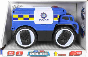 רכב ג'יפ משטרה כחול  אורות וצלילים - POLICE CITY - RESCUE