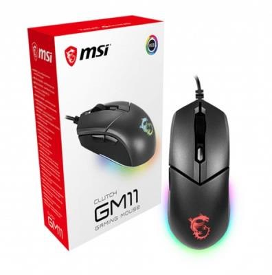 MSI Clutch GM11 Wired USB Optical Mouse - Red / Black