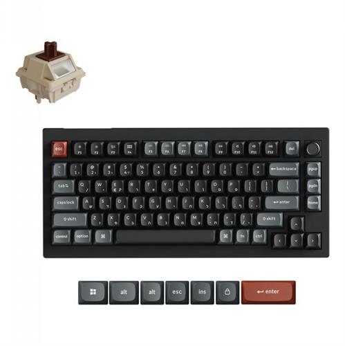 מקלדת מכנית אלחוטית Keychron V1 Ultra 8K מתג חום (Brown)
