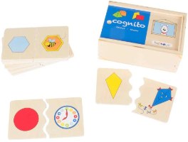 משחק התאמת צורות 20 חלקים Cognito מעץ 115400 מבית Beleduc