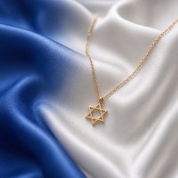 שרשרת מגן דוד זהב במראה אלגנטי ויומיומי - כמי תכשיטי מעצבים www.cami.co.il