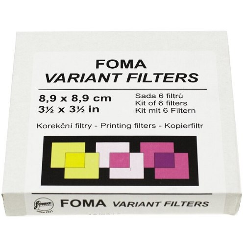 Foma Variant correction filters 8.9x8.9 cm פילטרים לשליטה בקונטרסט בעבודה עם ניירות MULTIGRADE