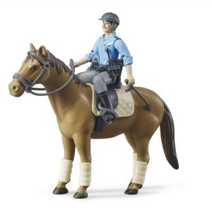 530-62507 Bworld יחידת הפרשים שוטר וסוס