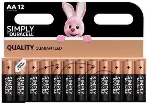 חבילת 12 סוללות Duracell Simply AAA אלקליין