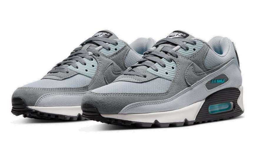 סניקרס נייק NIKE AIR MAX 90 IN GREY אפור כחול