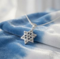 שרשרת כסף 925 עם תליון מגן דוד בסגנון וינטג' ופיליגרן – איכות 5 כוכבים - כמי תכשיטי מעצבים www.cami.co.il