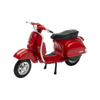 דגם קטנוע ויספה -  Welly 2016 Vespa PX Red 1:18