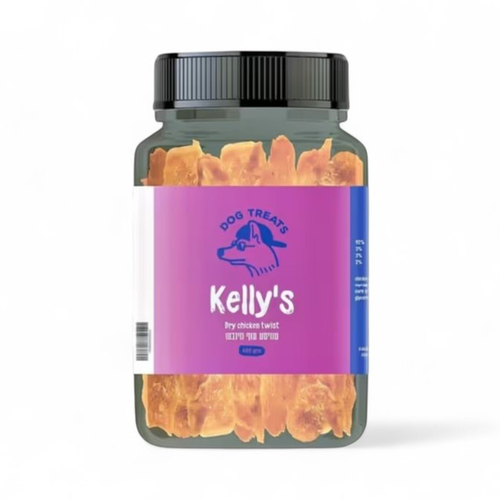 Kelly's קופסה 400 ג' עצם קלציום עטוף ברווז