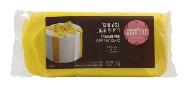 בצק סוכר עלמה 1 קילו צהוב