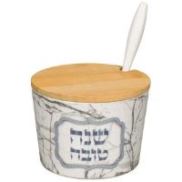 כלי לדבש במבוק שיש