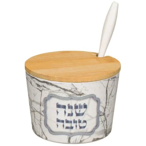 כלי לדבש במבוק שיש