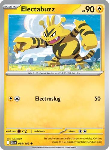קלף בודד single פוקימון - electabuzz - Destined Rivals - 068/182