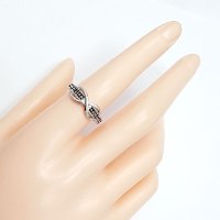 טבעת מכסף משובצת אבני זרקון RG1830 | תכשיטי כסף | טבעות כסף
