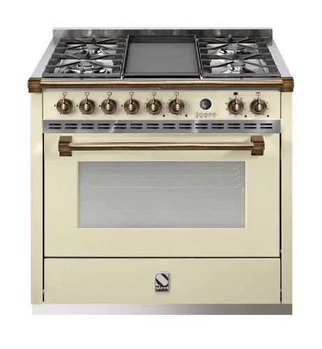 תנור בישול ואפיה משולב Steel דגם Ascot 90 A9F-6 BRONZE