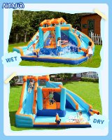 מתנפח מים עם מגלשה כפולה W83048 מבית Doctor Dolphin