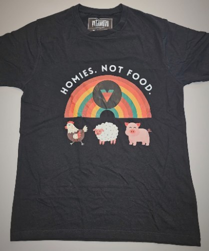 חולצה קצרה "homies not food"