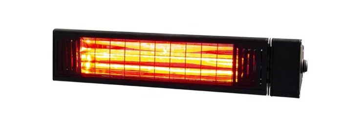 תנור אינפרא אדום | דגם  1500W | שחור מט לאמבטיה עמיד במים
