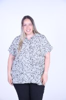 חולצת סאן ירוקה מודפסת