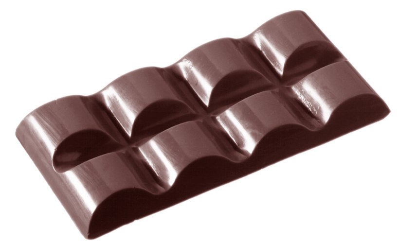 תבנית פוליקרבונט טבלת שוקולד 6 יח 38 גרם CW2100