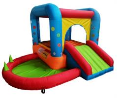 מתקן מתנפח לגינה עולם הכדורים Mirajump MJ03 – חוויית משחק צבעונית לילדים.