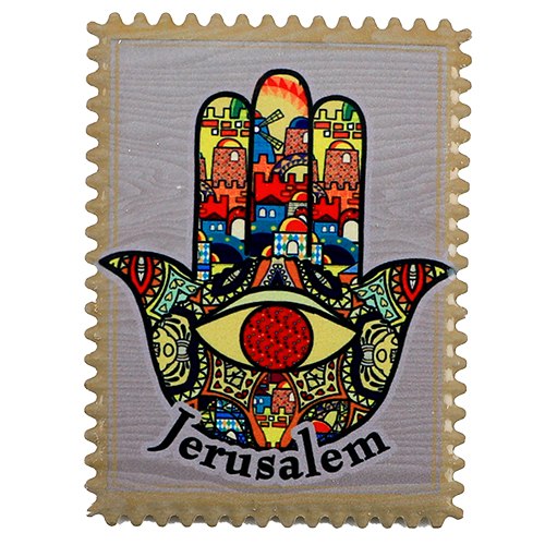 מגנט מקרמיקה חמסה "ירושלים" אנגלית