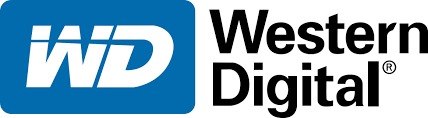 כונן פנימי סגול Western Digital WD11PURZ 3.5 AV 1T – לוגו החברה בצבעים כחול לבן ושחור על רקע לבן