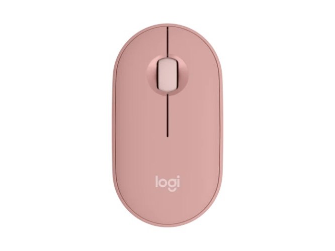 עכבר Bluetooth שקט לוג'יטק Logitech Pebble 2 M350S עם Easy-Switch בצבע ורוד