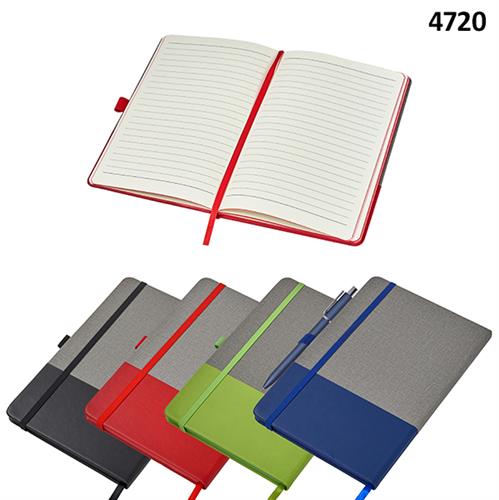 מחברת A5 80 דף כריכה בשני צבעים 21x14סמ דגם 4720