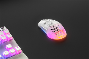 עכבר גיימינג אלחוטי SteelSeries Aerox 3 Wireless Ghost Edition לבן