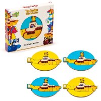 מארז ארבע תחתיות כוסות ביטלס Yellow Submarine - סוג ב'