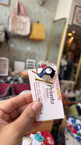 סיכה בירדי כחולה
