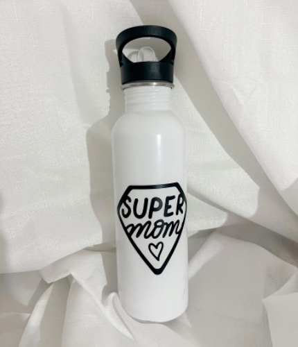 בקבוק שתייה שומר חום/קור עם פיה- SUPER MOM