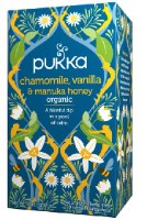 חליטת תה קמומיל, וניל ודבש מנוקה | Chamomile, Vanilla and Manuka Honey | פוקה Pukka
