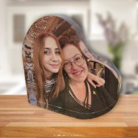 בלוק זכוכית בצורת לב